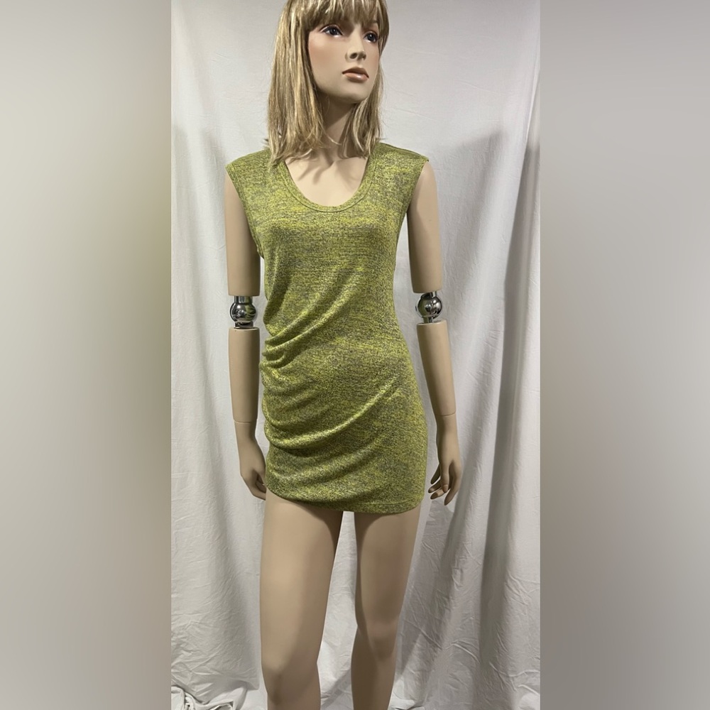 Alexander Wang Textured Yellow Mini Dress - Picture 1 of 4